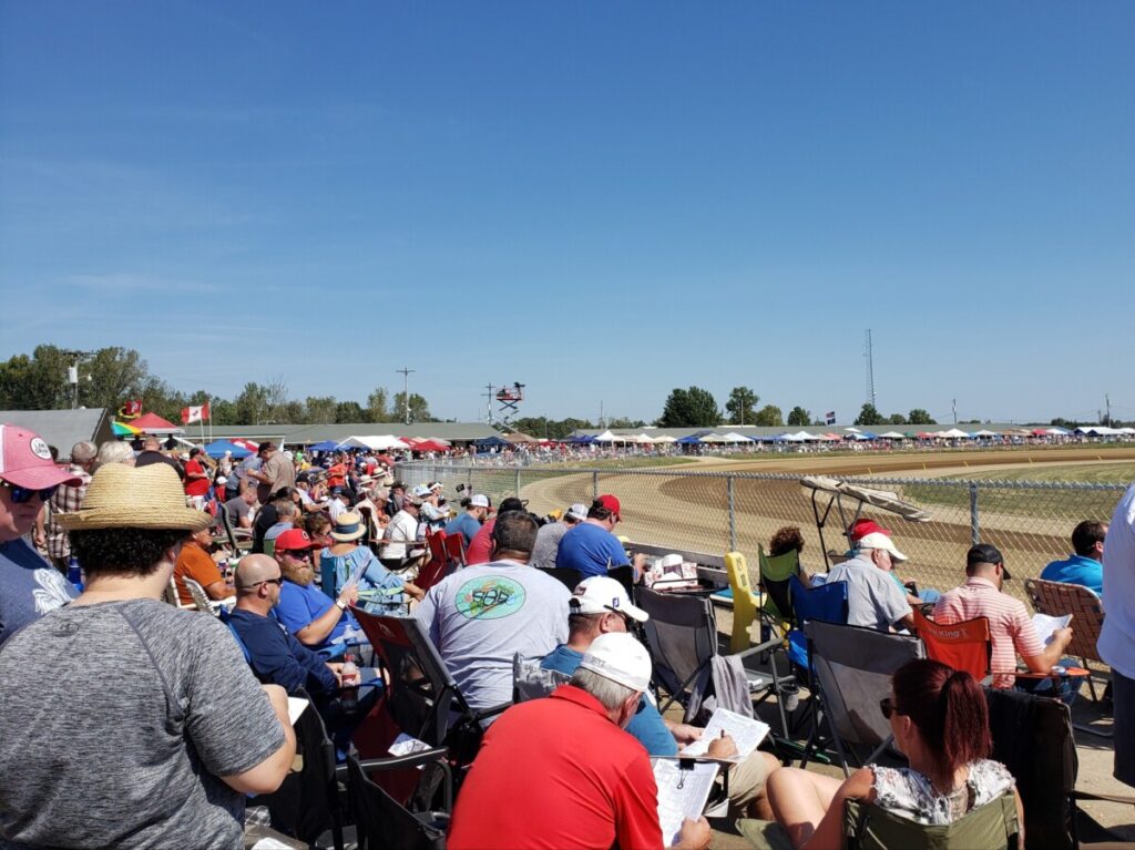 Fans packed together at the 2019 Little Brown Jug