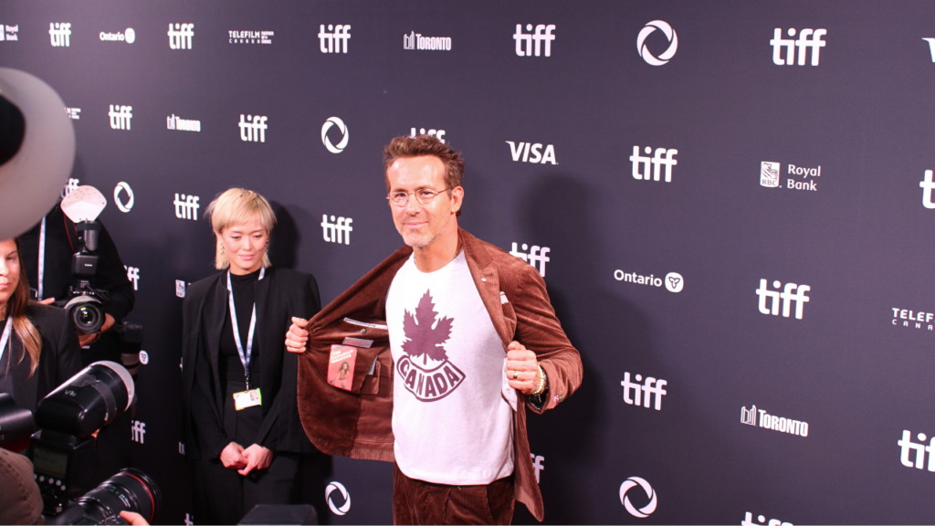 Ryan Reynolds on red carpet for John Candy: I Like Me TIFF premiere