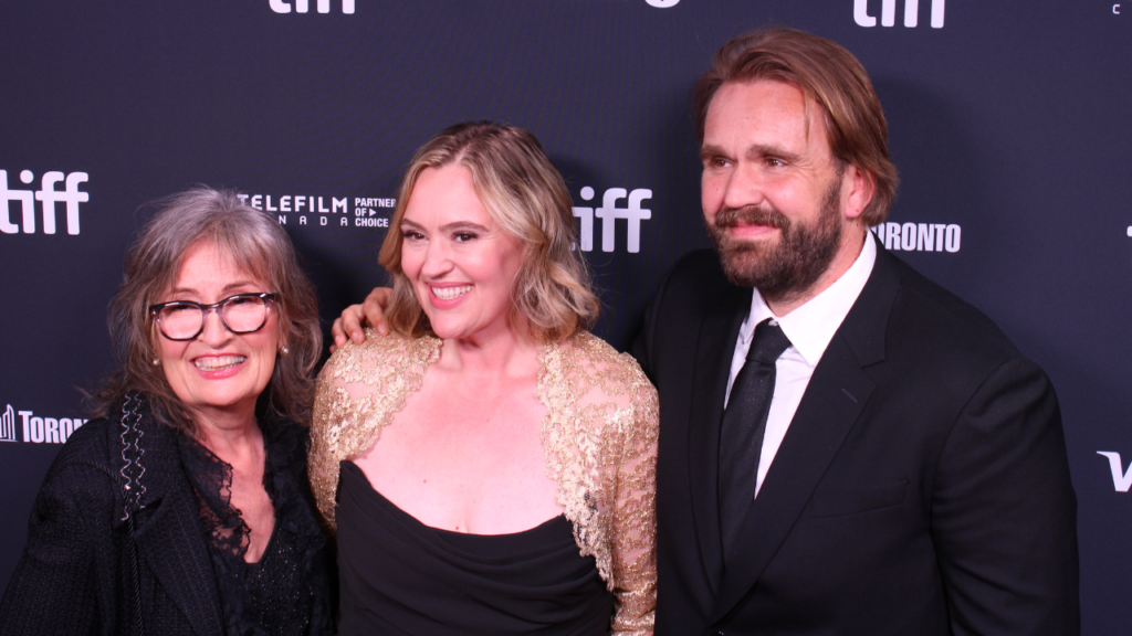 Rosemary Margaret Hobor, Jennifer and Chris Candy on red carpet for John Candy: I Like Me TIFF premiere