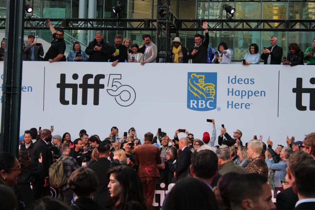 Ryan Reynolds on red carpet with fans for John Candy: I Like Me TIFF premiere