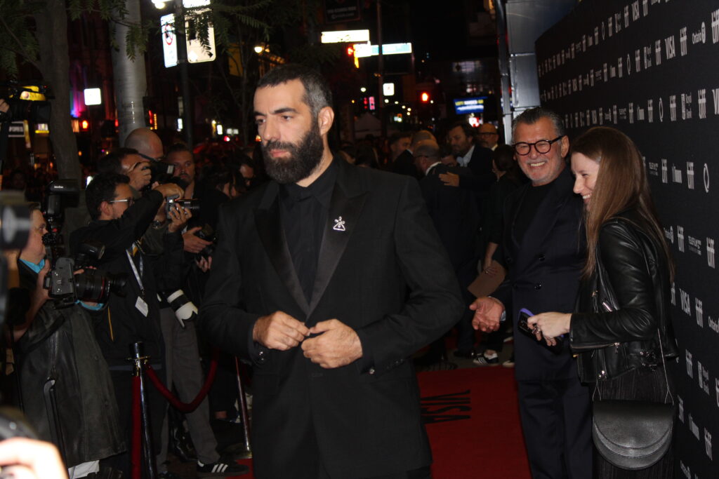 Romain Gavras on red carpet for Sacrifice TIFF premiere
