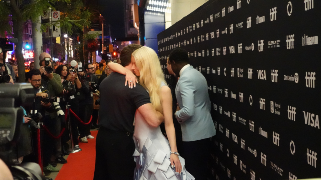 Chris Evans and Anya Taylor-Joy on red carpet for Sacrifice TIFF premiere