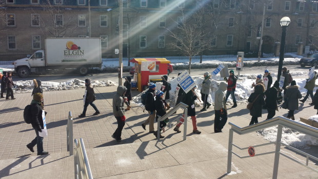 Striking U of T doctoral students rally for living wages