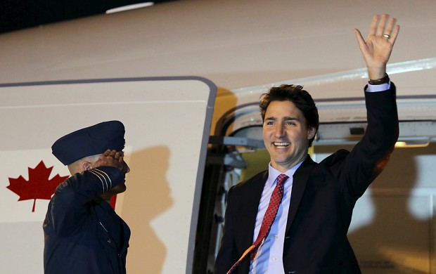 Prime Minister Trudeau Lands In Manila