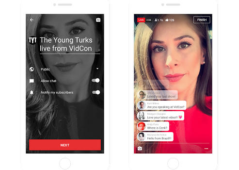 YouTube rolls out live streaming from mobile devices