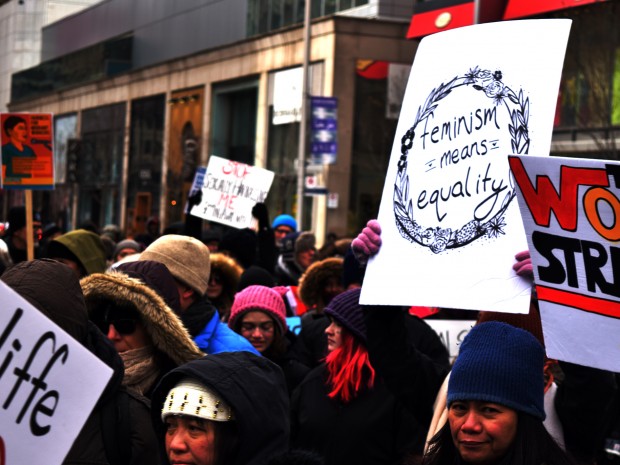 The 100th International Women’s Day sends a flood of people marching through Toronto