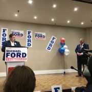 Premier crashes Michael Ford’s election party