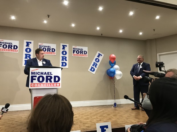 Premier crashes Michael Ford’s election party