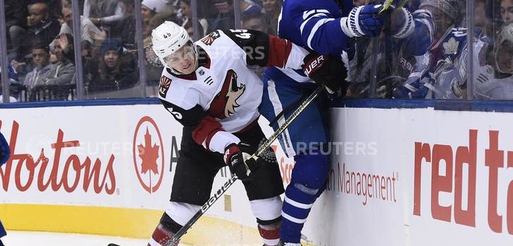 Leafs’ losing streak continues with loss to Coyotes