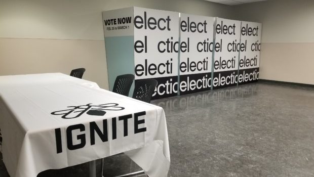 (Audio) Two business students talk responsibilities, connecting with students in race for Vice Presidency at Lakeshore Ignite