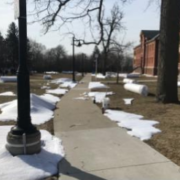 Snow job: winter filming comes to spring campus