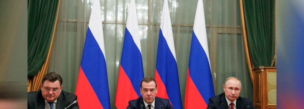 Russia’s prime minister and government step down