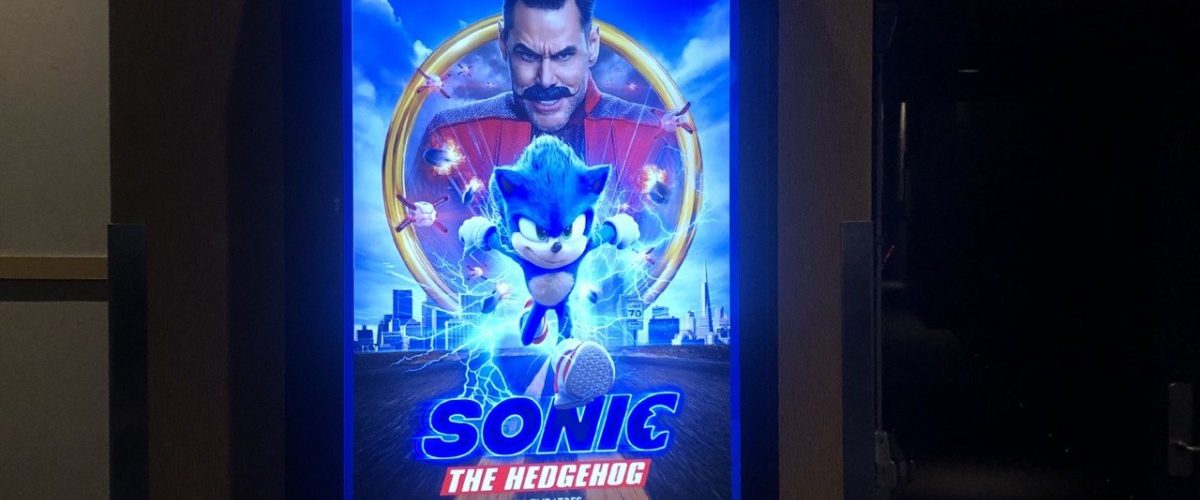 Sonic runs around the big screens across Canada