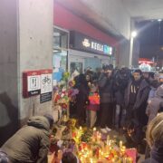 Mourners hold candlelight vigil
for slain Toronto teen